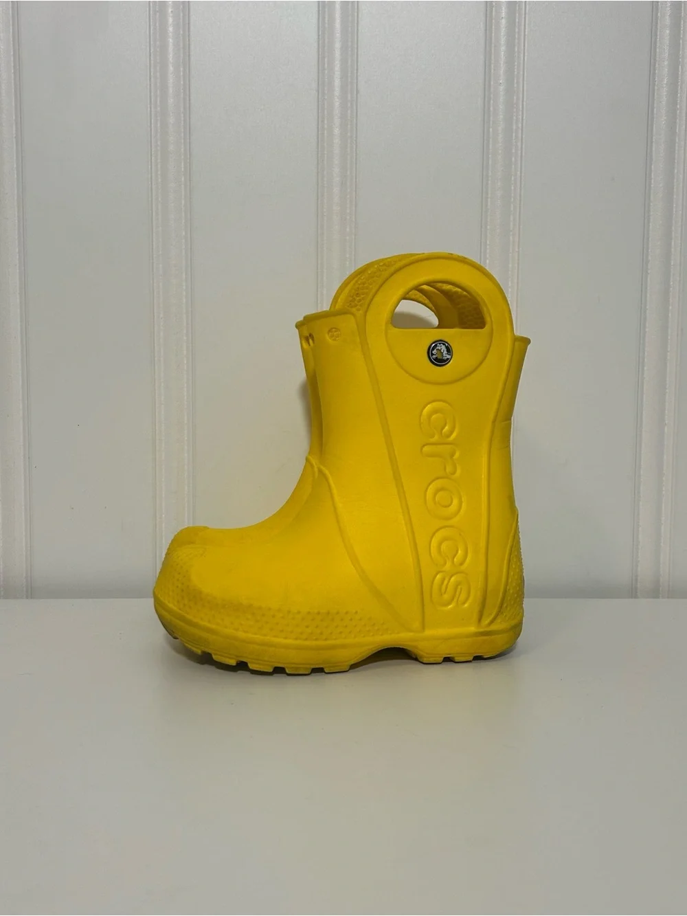 Crocs handle it Kids' Yellow Rain Boot Clog